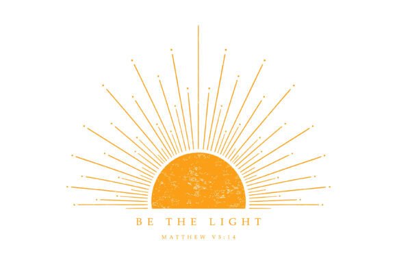 Be the Light Sun SVG: Graphics for T-Shirt Designs