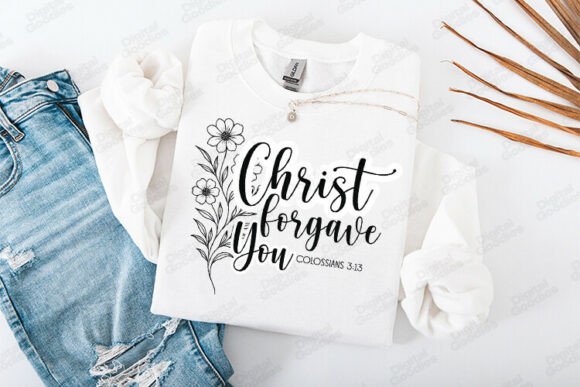 Christ Forgave You Bible Verse Design: Graphics Review