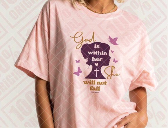 God is Within Her SVG: Graphics for T-Shirt Designs