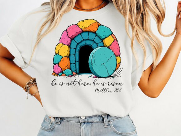 He is Risen Brushstroke Easter T-shirt Review