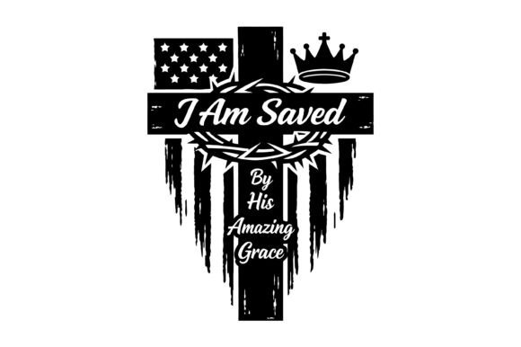 I Am Saved Grace: A Versatile Graphics Asset for T-Shirt Designs