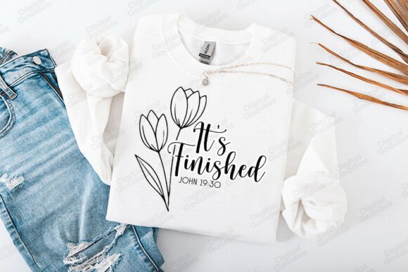 It Is Finished John 19 Graphics for T-Shirt Designs