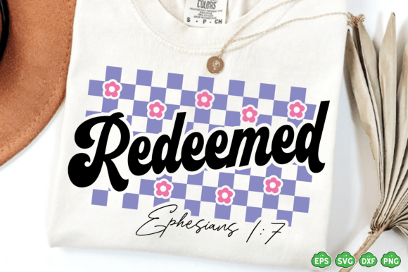 Redeemed SVG PNG Graphics for Faith T-Shirt Designs