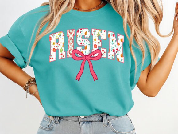 Risen Easter Preppy Floral T-shirt: An Embroidery Review